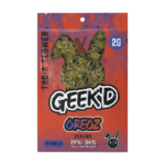 Oreoz THCA flower, Geek’d Extracts Oreoz, potent indica THCA strain, dessert-flavored hemp flower, relaxing THCA flower, best indica THCA, nighttime strain