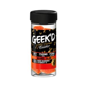 Geek’d Gold Series Mango Tajín Gummies – 7500MG – 10CT Jar
