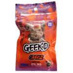 Geek’d Extracts Oreoz THCA Flower 2g Bag – Front Packaging