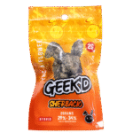Geek’d Extracts Sherbacio THCA Flower 2g Bag – Front Packaging